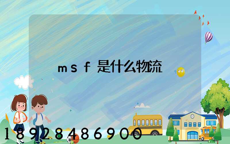 msf是什么物流