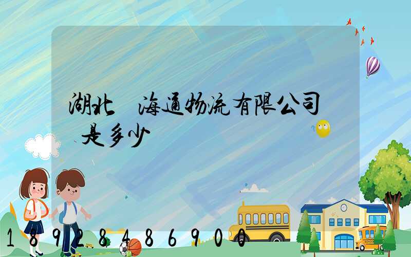 湖北藍海通物流有限公司電話是多少