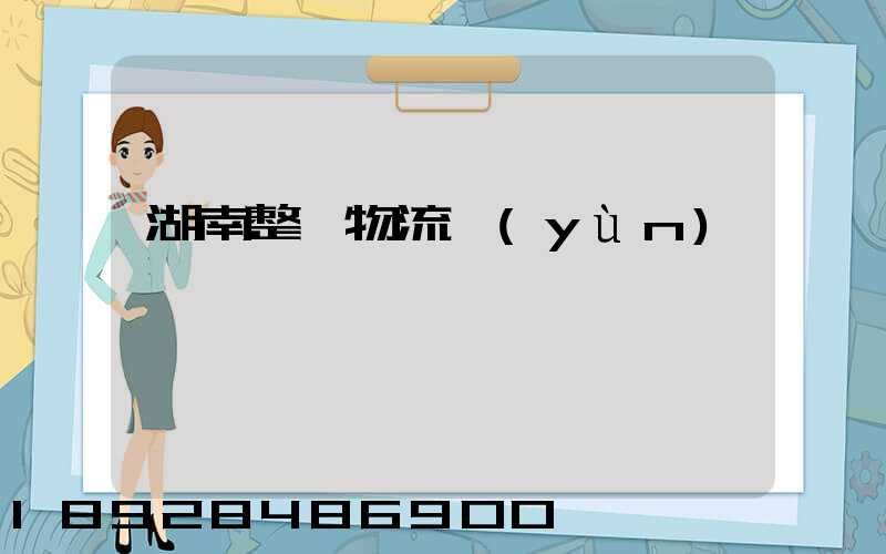 湖南整車物流運(yùn)輸計劃
