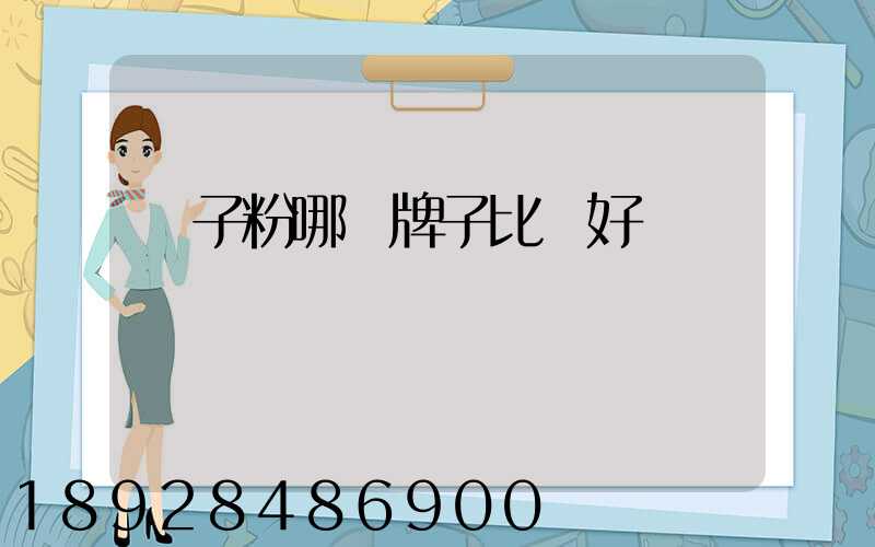 膩子粉哪個牌子比較好