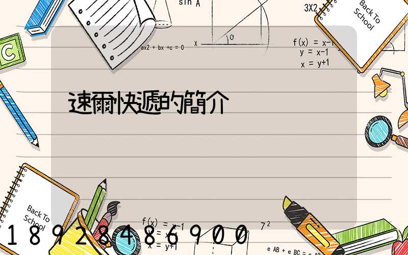 速爾快遞的簡介